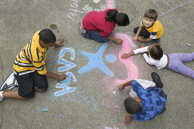 Kids with Chalk